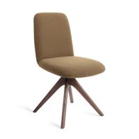 Jesper Home Eetkamerstoel 'Taiwa' Revolve Oak Walnut, kleur Willow