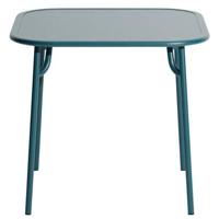 Petite Friture Week-end tuintafel 85x85 met dicht blad Ocean Blue