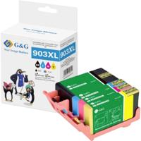 G&G Inktcartridge Compatibel Zwart, Cyaan, Magenta, Geel NH-R00903XLBKCMY-B1-REMAN-EU GP-H903XLBKCMY-4P