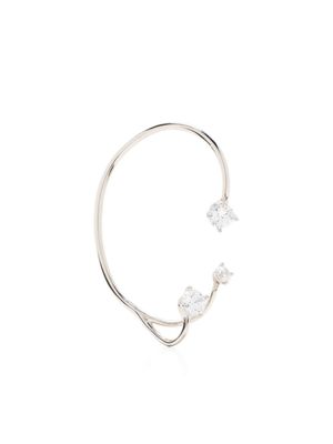 Panconesi bijou d'oreille serti de cristaux - Argent