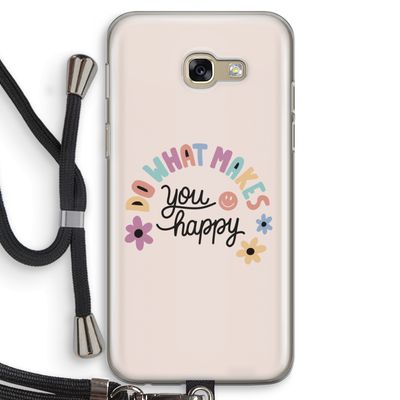 Happy days: Samsung Galaxy A5 (2017) Transparant Hoesje met koord