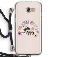 Happy days: Samsung Galaxy A5 (2017) Transparant Hoesje met koord