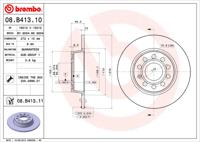 Remmenset, remschijf BREMBO, Remschijftype: Binnen geventileerd, Inbouwplaats: Achteras: , u.a. fÃ¼r Seat, Skoda, VW