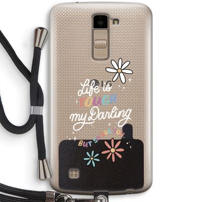 Tough Life: LG K10 (2016) Transparant Hoesje met koord