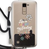 Tough Life: LG K10 (2016) Transparant Hoesje met koord