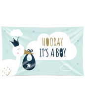 Gevelvlag Geboorte 'Hooray It`s A Boy' - thumbnail