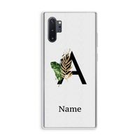 Charcoal Flora: Samsung Galaxy Note 10 Plus Transparant Hoesje