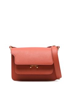 Marni sac à bandoulière Trunk en cuir - Orange