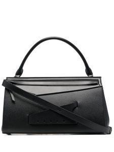 Maison Margiela sac à main Snatched en cuir - Noir