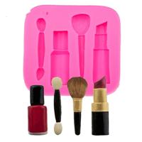 2 PC'S lippenstift Wenkbrauwpotlood make-up tool vorm siliconen fondant taart schimmel chocolade mal Clay schimmel