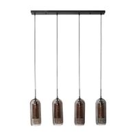 "MOOS Dolf Hanglamp 4-lichts - Gerookt Glas   "