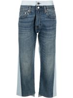 Junya Watanabe MAN jean court bicolore - Bleu