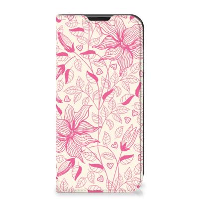 Samsung Galaxy Xcover 6 Pro Smart Cover Pink Flowers