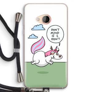 Unicorn: HTC U Play Transparant Hoesje met koord