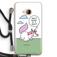 Unicorn: HTC U Play Transparant Hoesje met koord