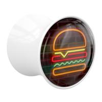 Double Flared Plug met Neon Design Acryl Tunnels & Plugs