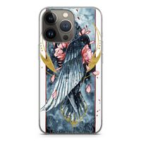 Golden Raven: iPhone 13 Pro Transparant Hoesje