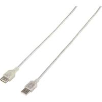 Renkforce USB-kabel USB 2.0 USB-A stekker 1.80 m Doorzichtig RF-4737362 - thumbnail