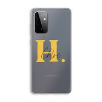 Amber Script: Samsung Galaxy A72 Transparant Hoesje