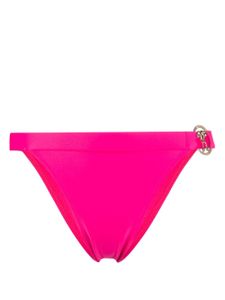 Moschino bas de bikini à plaque logo - Rose