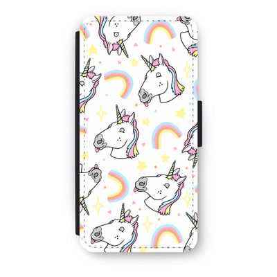Rainbow Unicorn: iPhone SE 2020 Flip Hoesje