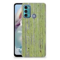 Motorola Moto G60 | Bumper Hoesje | Green Wood