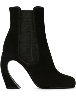 Giuseppe Zanotti bottines Musa 105 mm - Noir