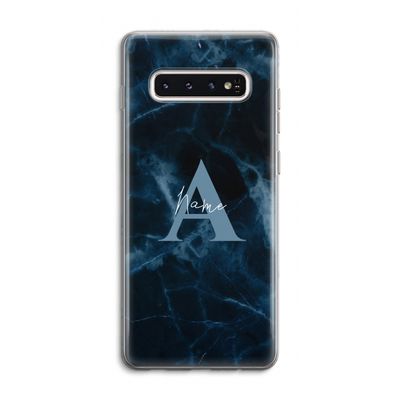 Midnight Marble: Samsung Galaxy S10 4G Transparant Hoesje