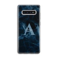 Midnight Marble: Samsung Galaxy S10 4G Transparant Hoesje