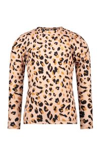 Like Flo Meisjes top fancy rib puffy - Animal