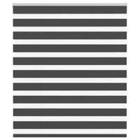Zebra rolgordijn 105x150 cm stofbreedte 100,9 cm zwart