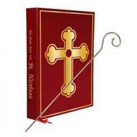 Combi-set Sinterklaas - goude staf - grote boek - sinterklaas/goedheiligman - pakjesvaond