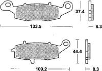 TRW Brake pad mcb 681 trq sintered metal racing