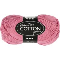 Creativ Company Katoengaren, donkerroze, 50gr, 170m