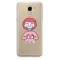 Hartje: Samsung Galaxy J6 (2018) Transparant Hoesje