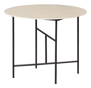 WOOOD Ronde Bijzettafel Vida Marmer, 60cm - Naturel