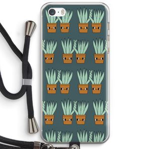 Sansevieria: iPhone 5 / 5S / SE Transparant Hoesje met koord