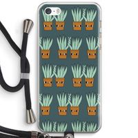 Sansevieria: iPhone 5 / 5S / SE Transparant Hoesje met koord