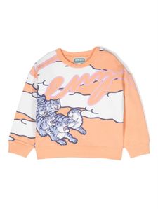 Kenzo Kids sweat en coton à imprimé graphique - Orange