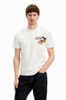 T-shirt met korte mouwen van Mickey Mouse en een zin. - WHITE - XXL