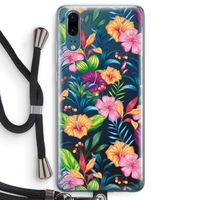 Tropisch 2: Huawei P20 Transparant Hoesje met koord