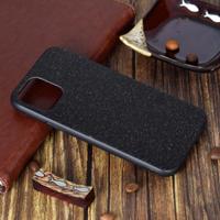 Voor iPhone 11 schokbestendige glitter poeder plakken huid TPU beschermhoes (zwart)