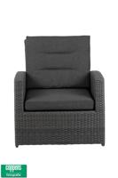 Dubai lounge stoel Antraciet Exclusief