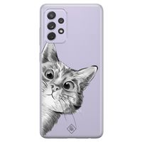 Samsung Galaxy A72 transparant hoesje - Peekaboo Samsung Galaxy A72 transparant hoesje - Peekaboo