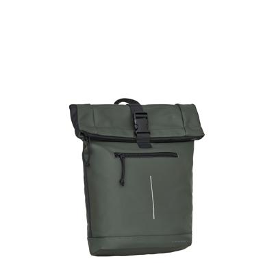 New Rebels Mart New York Nachtgroen 21L Rugtas Rolltop Waterafstotend Laptop 15.6"