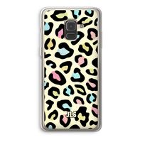 Leopard pattern: Samsung Galaxy A8 (2018) Transparant Hoesje