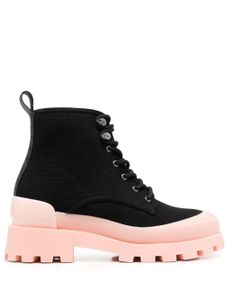 Michael Michael Kors bottines bicolores à lacets - Noir