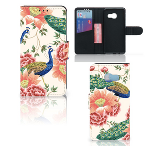 Telefoonhoesje met Pasjes voor Samsung Galaxy A3 2017 Pink Peacock