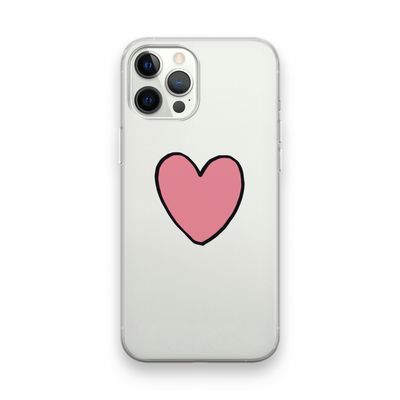Hartje: iPhone 12 Pro Transparant Hoesje