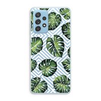 Geometrische jungle: Samsung Galaxy A73 Transparant Hoesje